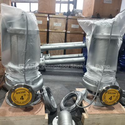 WQP high efficiency 100m3/h stainless steel submersible sewage pump