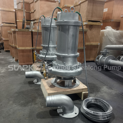 WQP high efficiency 100m3/h stainless steel submersible sewage pump