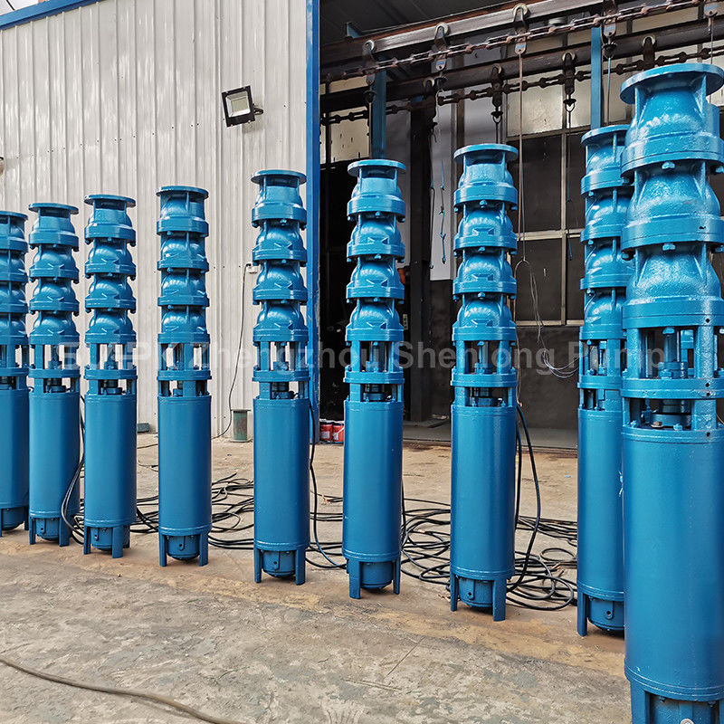 300QJ150-450/13 مضخة غمرة عميقة مع 450m الرأس 150 م 3 / ساعة التدفق والتصميم الطرد المركزي متعددة المراحل