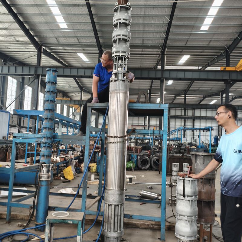 300QJH400-80/2-150KW الفولاذ المقاوم للصدأ عميقة البئر المغمورة مضخة مقاومة للتآكل حل إمدادات المياه للمنصات البحرية
