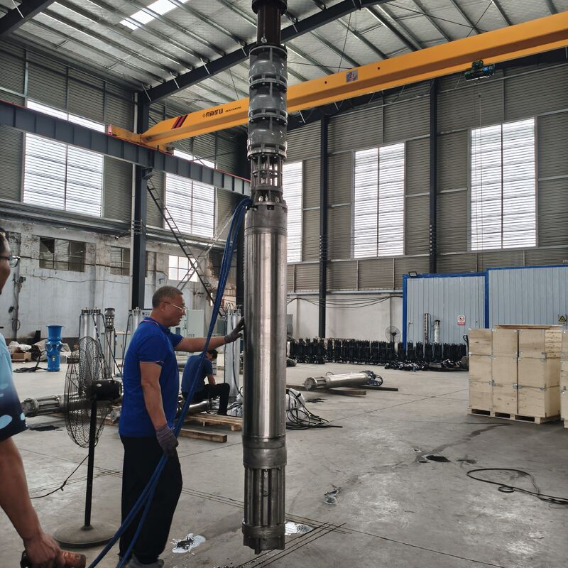 300QJH400-80/2-150KW الفولاذ المقاوم للصدأ عميقة البئر المغمورة مضخة مقاومة للتآكل حل إمدادات المياه للمنصات البحرية