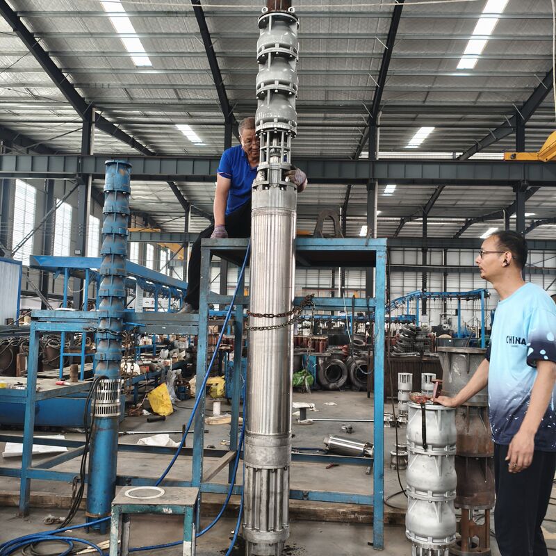 300QJH400-80/2-150KW الفولاذ المقاوم للصدأ عميقة البئر المغمورة مضخة مقاومة للتآكل حل إمدادات المياه للمنصات البحرية