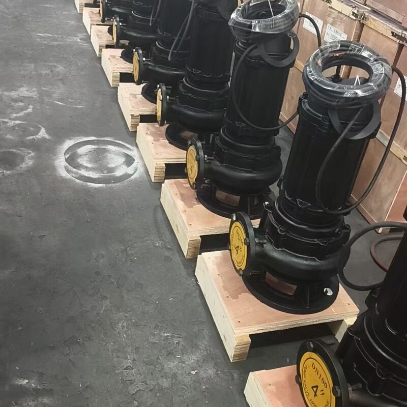 مضخة صرف صحي غاطسة 100WQ80-20-7.5kW بتدفق 80 متر مكعب/ساعة، وارتفاع 20 متر، ومحرك 7.5 كيلوواط لتصريف مياه الصرف الصحي