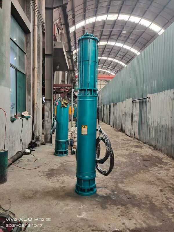 WQD450-35-75KW مضخة مياه الصرف الصحي الغارقة متعددة المراحل مع معدل تدفق 450 م 3 / ساعة و 35 م الرأس