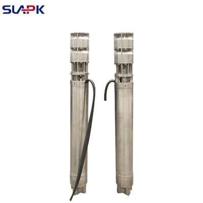 مضخة بئر عميق من الفولاذ المقاوم للصدأ مقاس 6 بوصات و 7 بوصات و 8 بوصات ، دافعة مقاومة للتآكل لتحلية مياه البحر