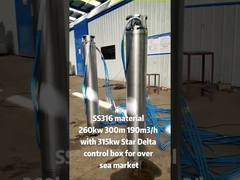 مضخة مائية عمودية متعددة المراحل 12 بوصة 400 فولت من الفولاذ المقاوم للصدأ